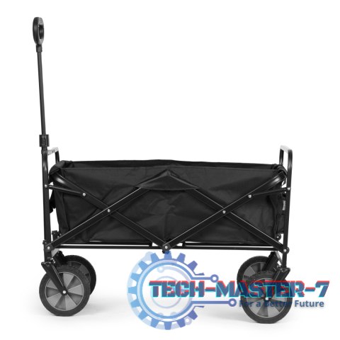 Wózek transportowy składany duży wózek ogrodowy plażowy czarny ModernHome ModernHome Wózek transportowy składany duży wózek ogrodowy plażowy czarny ModernHome ModernHome