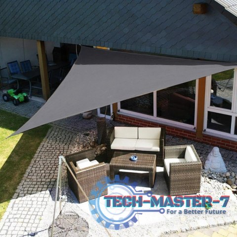 Żagiel przeciwsłoneczny daszek wodoodporny 4x4x4m ModernHome - szary ModernHome Żagiel przeciwsłoneczny daszek wodoodporny 4x4x4m ModernHome - szary ModernHome