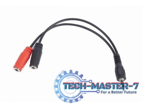 Adapter Jack Mini 4-Pin(M)->2x Jack Mini(F) 20cm Adapter Jack Mini 4-Pin(M)->2x Jack Mini(F) 20cm