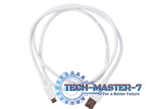 Kabel USB Micro AM-MBM5P 1m White Kabel USB Micro AM-MBM5P 1m White