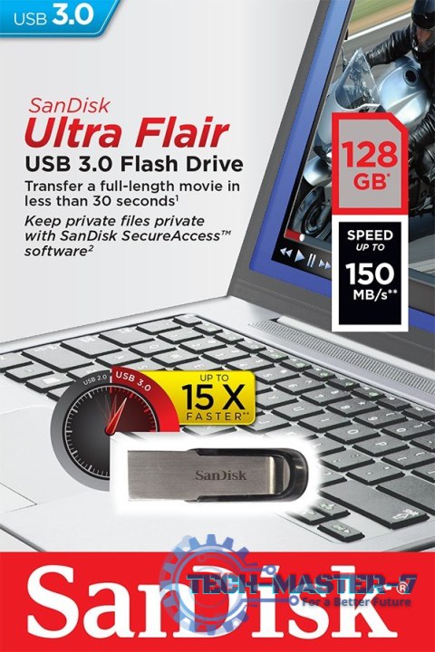 ULTRA FLAIR USB 3.0 128GB (do 150MB/s) ULTRA FLAIR USB 3.0 128GB (do 150MB/s)