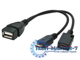 KABEL USB MICRO AF-BM+(F) USB 2.0 OTG 15CM