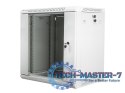 Szafa instalacyjna wisząca 19'' 12U 600X450mm szara (drzwi szklane) Szafa instalacyjna wisząca 19'' 12U 600X450mm szara (drzwi szklane)