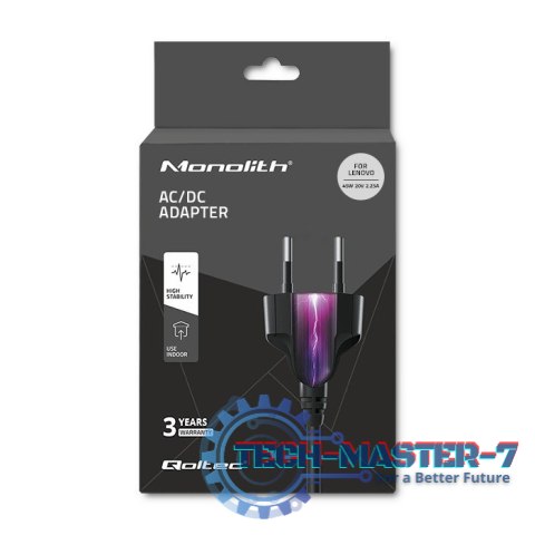 Zasilacz do Lenovo 45W | 20V | 2.25A | 4.0*1.7 | +kabel zasilający Zasilacz do Lenovo 45W | 20V | 2.25A | 4.0*1.7 | +kabel zasilający