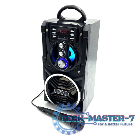 Głośnik PARTYBOX BT MT3150 Karaoke/Bluetooth 5.0/FM/MP3/USB/AUX/LED/USB-C/RMS 18W/PMPO 800W. Głośnik PARTYBOX BT MT3150 Karaoke/Bluetooth 5.0/FM/MP3/USB/AUX/LED/USB-C/RMS 18W/PMPO 800W.