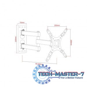 Uchwyt do TV LCD/LED 17-42 25KG AR-57A regulacja pionowa/pozioma Uchwyt do TV LCD/LED 17-42 25KG AR-57A regulacja pionowa/pozioma