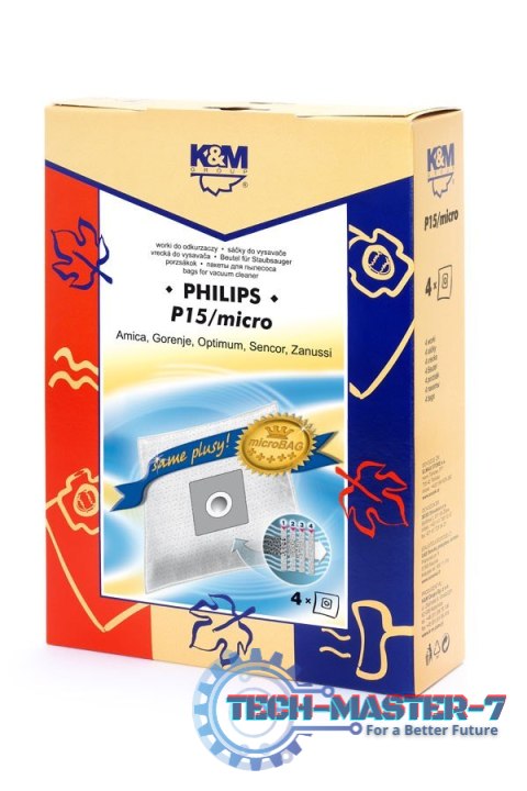 Worki do odkurzacza 4 szt. P15/micro Worki do odkurzacza 4 szt. P15/micro