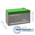 Akumulator żelowy | 12V | 7Ah | max.72A | AGM Akumulator żelowy | 12V | 7Ah | max.72A | AGM