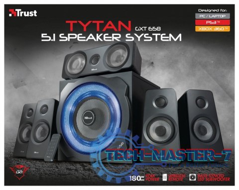 Głośnik GXT 658 Tytan 5.1 Surround speaker system Głośnik GXT 658 Tytan 5.1 Surround speaker system