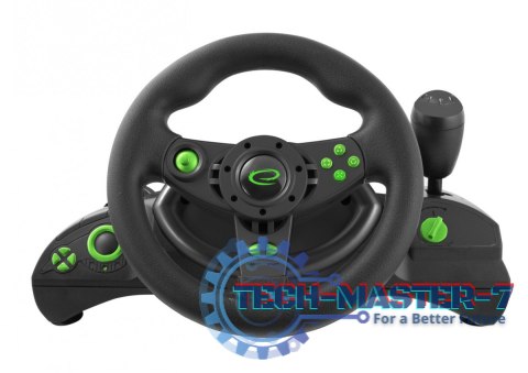 Kierownica PS3/PC USB NITRO czarno-zielona Kierownica PS3/PC USB NITRO czarno-zielona
