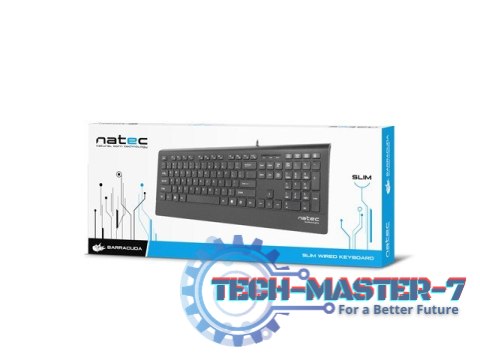 Klawiatura BARRACUDA Slim Czarna USB Klawiatura BARRACUDA Slim Czarna USB