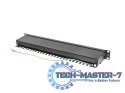 Patch Panel 24 Port 1U Kat.5E czarny ekranowany Patch Panel 24 Port 1U Kat.5E czarny ekranowany