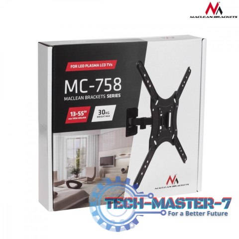 Uchwyt do TV MC-758 13-55 cali 30 kg czarny Uchwyt do TV MC-758 13-55 cali 30 kg czarny