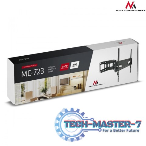 Uchwyt do telewizora 37-80 cali MC-723 45kg uniwersalny max vesa 600x400 czarny Uchwyt do telewizora 37-80 cali MC-723 45kg uniwersalny max vesa 600x400 czarny