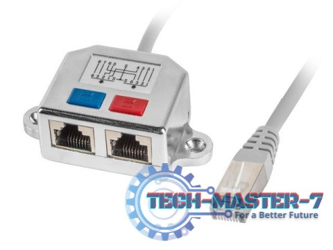 Adapter rodzielacz LAN RJ-45 - 2x RJ-45 FTP Adapter rodzielacz LAN RJ-45 - 2x RJ-45 FTP