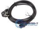 Kabel zasilający CEE 7/7 - IEC 320 C13 VDE 3M czarny Kabel zasilający CEE 7/7 - IEC 320 C13 VDE 3M czarny
