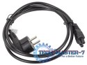 Kabel zasilający Laptop (MIKI) IEC 7/7 - IEC 320 C5 1.8M VDE czarny Kabel zasilający Laptop (MIKI) IEC 7/7 - IEC 320 C5 1.8M VDE czarny