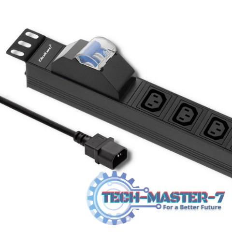 Listwa zasilająca do Rack 19cali | circuit breaker | 1U | 10A | PDU | 8xIEC C13 | 2m Listwa zasilająca do Rack 19cali | circuit breaker | 1U | 10A | PDU | 8xIEC C13 | 2m