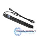 Listwa zasilająca do Rack 19cali | circuit breaker | 1U | 10A | PDU | 8xIEC C13 | 2m Listwa zasilająca do Rack 19cali | circuit breaker | 1U | 10A | PDU | 8xIEC C13 | 2m