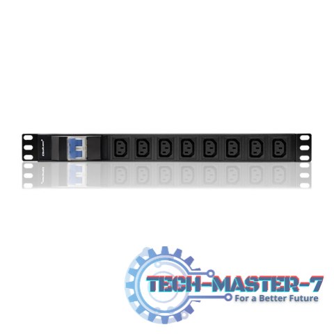 Listwa zasilająca do Rack 19cali | circuit breaker | 1U | 10A | PDU | 8xIEC C13 | 2m Listwa zasilająca do Rack 19cali | circuit breaker | 1U | 10A | PDU | 8xIEC C13 | 2m