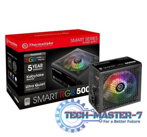 Smart 500W RGB (80+ 230V EU, 2xPEG, 120mm, Single Rail) Smart 500W RGB (80+ 230V EU, 2xPEG, 120mm, Single Rail)