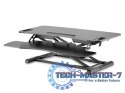 Ergonomiczna nakładka na biurko, powierzchnia robocza: 950x615x106-460mm, regulowana, czarna