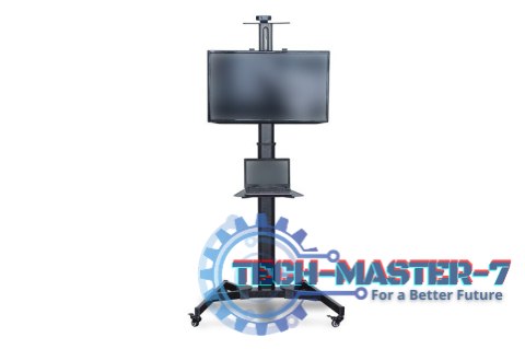 Stojak mobilny pojedynczy z półką, 1xLCD, max. 70", max. 50kg, VESA max. 600x400 pivot Stojak mobilny pojedynczy z półką, 1xLCD, max. 70", max. 50kg, VESA max. 600x400 pivot