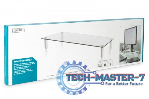Szklana podstawa dla monitora, powierzchnia robocza: 56x21cm, max. obciążenie: 20kg Szklana podstawa dla monitora, powierzchnia robocza: 56x21cm, max. obciążenie: 20kg