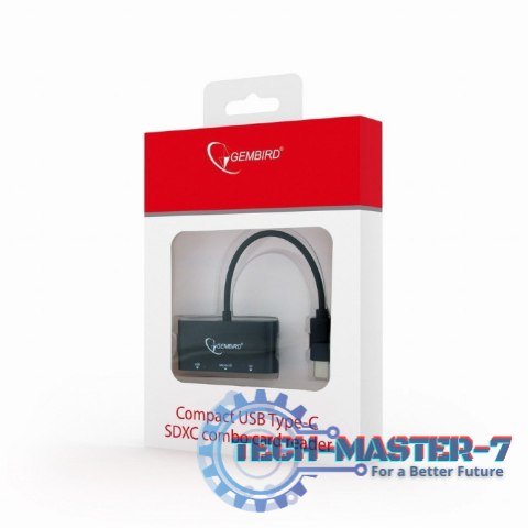 Czytnik kart na USB-C SDXC/combo/czarny Czytnik kart na USB-C SDXC/combo/czarny