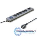 Listwa antyprzepięciowa Quick Switch, 6 gniazd, 1,8m, szara Listwa antyprzepięciowa Quick Switch, 6 gniazd, 1,8m, szara
