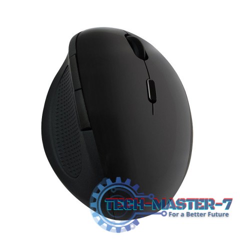 Radiowa mysz optyczna 2.4GHz 1600dpi czarna ergonomiczna Radiowa mysz optyczna 2.4GHz 1600dpi czarna ergonomiczna