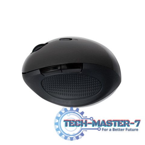 Radiowa mysz optyczna 2.4GHz 1600dpi czarna ergonomiczna Radiowa mysz optyczna 2.4GHz 1600dpi czarna ergonomiczna