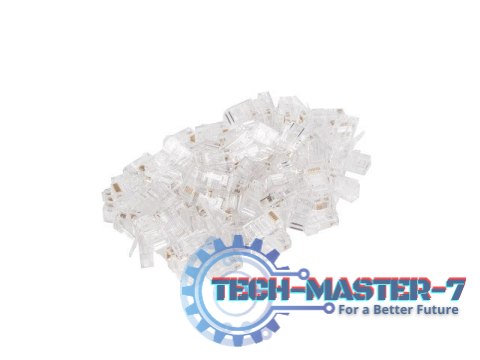 Wtyk sieciowy RJ45 8P8C kat.5E UTP (100szt) do linki i do drutu Wtyk sieciowy RJ45 8P8C kat.5E UTP (100szt) do linki i do drutu