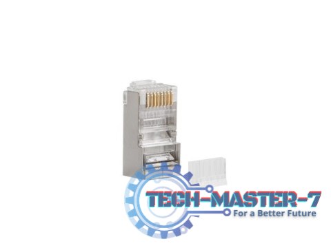 Wtyk sieciowy RJ45 8P8C kat.6 FTP (100szt) z prowadnic do linki i do drutu Wtyk sieciowy RJ45 8P8C kat.6 FTP (100szt) z prowadnic do linki i do drutu