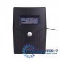 Zasilacz awaryjny UPS Line-Ineractive LCD, 600VA/360W, 1x12V/7Ah, AVR, 2xSCHUKO, USB, RJ11