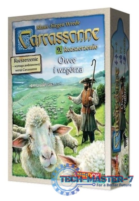 Carcassonne PL Edycja 2.0, 9: Owce i Wzgórza Carcassonne PL Edycja 2.0, 9: Owce i Wzgórza