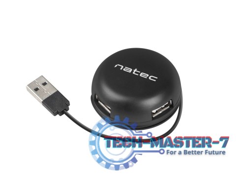 Hub USB 4 porty Bumblebee USB 2.0 czarny Hub USB 4 porty Bumblebee USB 2.0 czarny