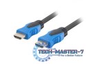 Kabel HDMI-HDMI M/M v2.0 4K 1m czarny Kabel HDMI-HDMI M/M v2.0 4K 1m czarny