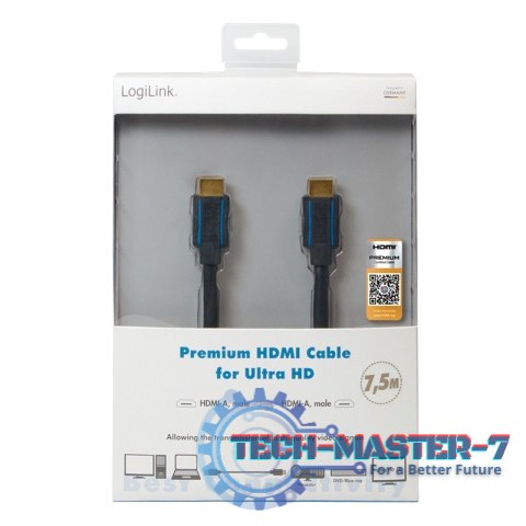 Kabel premium HDMI Ultra HD, 7.5m Kabel premium HDMI Ultra HD, 7.5m