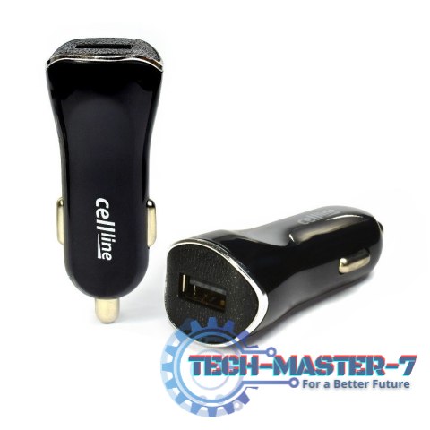 Ładowarka samochodowa 1xUSB 1A czarna Ładowarka samochodowa 1xUSB 1A czarna