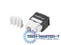 Moduł keystone gniazdo beznarzędziowy RJ45 - LSA UTP kat.6a 180 stopni do puszki montażowej Moduł keystone gniazdo beznarzędziowy RJ45 - LSA UTP kat.6a 180 stopni do puszki montażowej