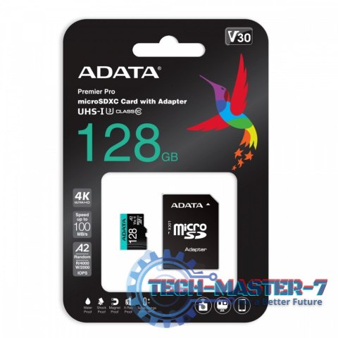 Karta pamięci microSD Premier Pro 128 GB UHS1 U3 V30 A2 + adapter Karta pamięci microSD Premier Pro 128 GB UHS1 U3 V30 A2 + adapter