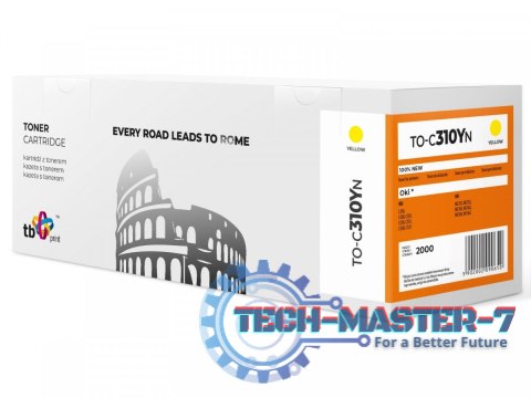 Toner do OKI C310 TO-C310YN żółty 100% nowy Toner do OKI C310 TO-C310YN żółty 100% nowy