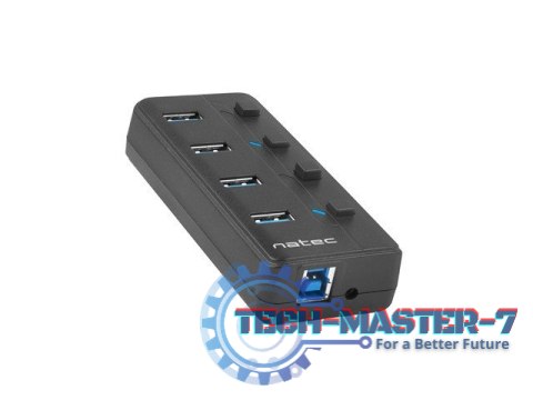 Hub USB 4 porty Mantis 2 USB 3.0 z włącznikiem + zasilacz Hub USB 4 porty Mantis 2 USB 3.0 z włącznikiem + zasilacz