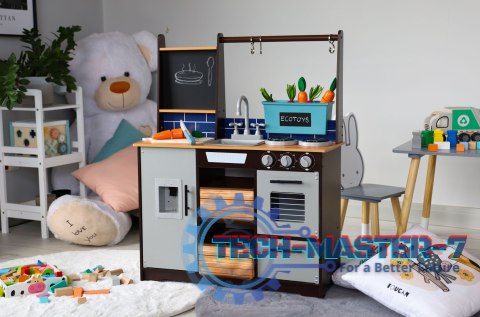 Duża drewniana kuchnia dla dzieci akcesoria ECOTOYS ECOTOYS Duża drewniana kuchnia dla dzieci akcesoria ECOTOYS ECOTOYS