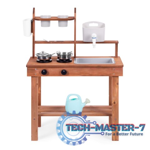 Kuchnia błotna dla dzieci outdoor z drewna jodłowego ECOTOYS ECOTOYS Kuchnia błotna dla dzieci outdoor z drewna jodłowego ECOTOYS ECOTOYS