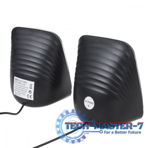 Głośniki komputerowe 6W USB AC835 Czarne Głośniki komputerowe 6W USB AC835 Czarne