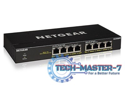 Przełącznik niezarządzalny GS308PP 8x1Gb PoE+ Przełącznik niezarządzalny GS308PP 8x1Gb PoE+