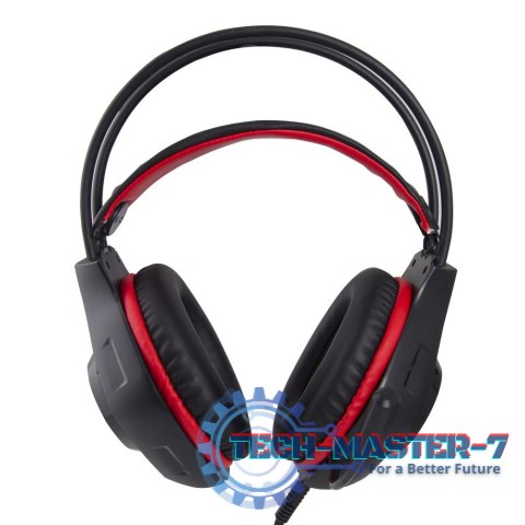 Słuchawki z mikrofonem gaming Deathstrike Czerwone Słuchawki z mikrofonem gaming Deathstrike Czerwone