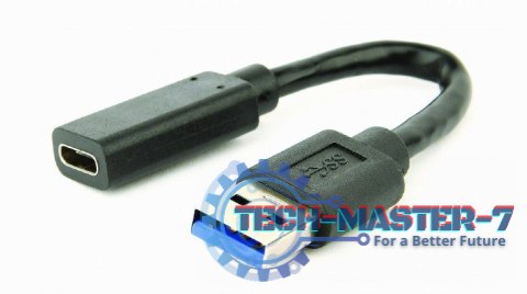 Adapter USB 3.1 A męski do USB C żeński 10 cm Adapter USB 3.1 A męski do USB C żeński 10 cm